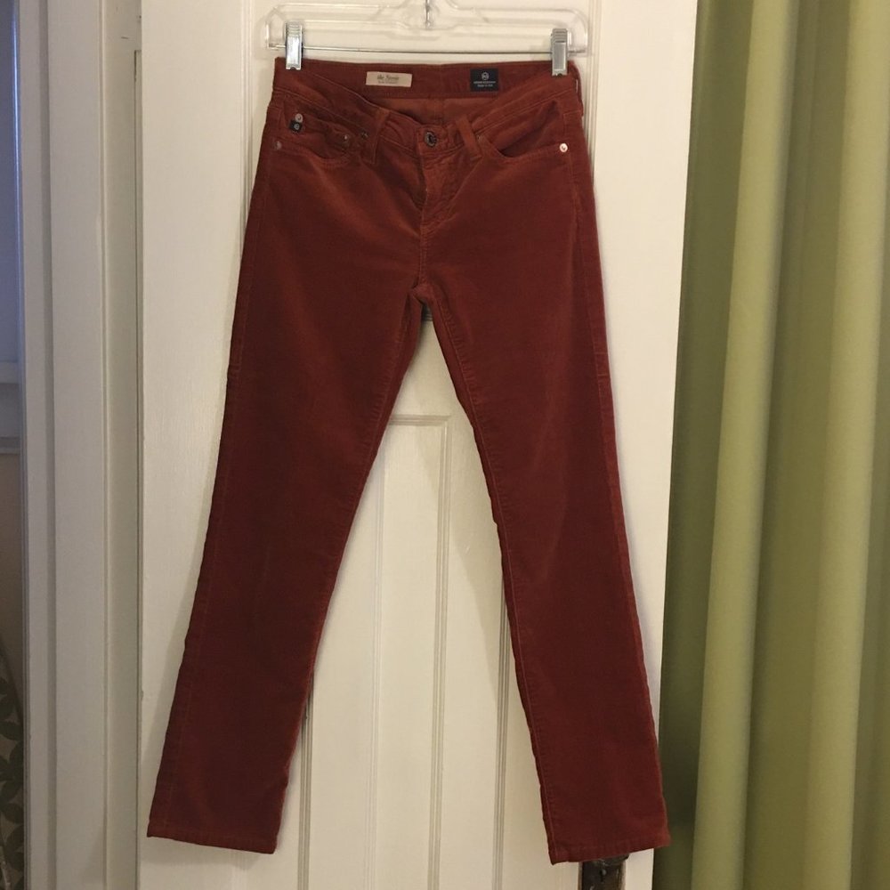 AG The Stevie Slim Straight Cord Pants - EUC
